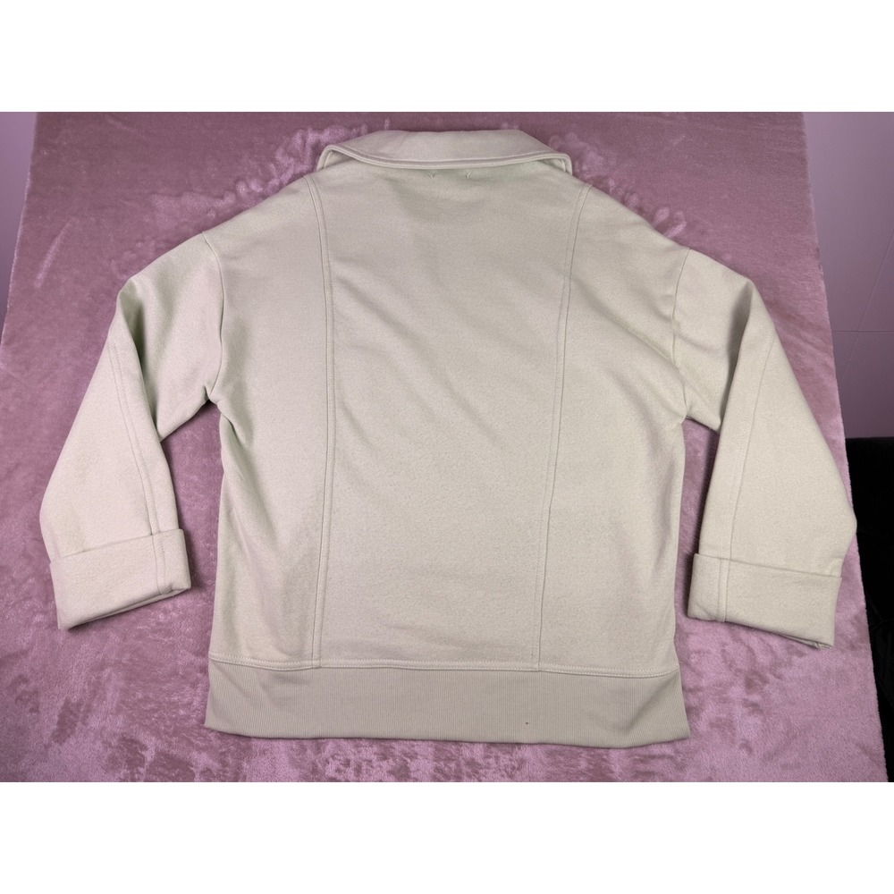 Pilcro Anthropologie Johnny Collar Pullover Sweatshirt‎ XS Light Green Womens - Picture 4 of 11